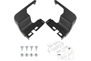 YZQPNB Bumper Step Pad Compatible with 2017-2023 Ford F250 F350 F450 Super Duty Rear Driver and Passenger Side End Cap Step P