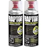 U-POL Raptor 2K Black Spray-On Truck Bedliner Aerosol 13.2OZ 2-PK