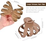 Lolalet Octopus Hair Claw Clips 5 Pack Medium Non-slip Jaw Clamps for Thick view 4