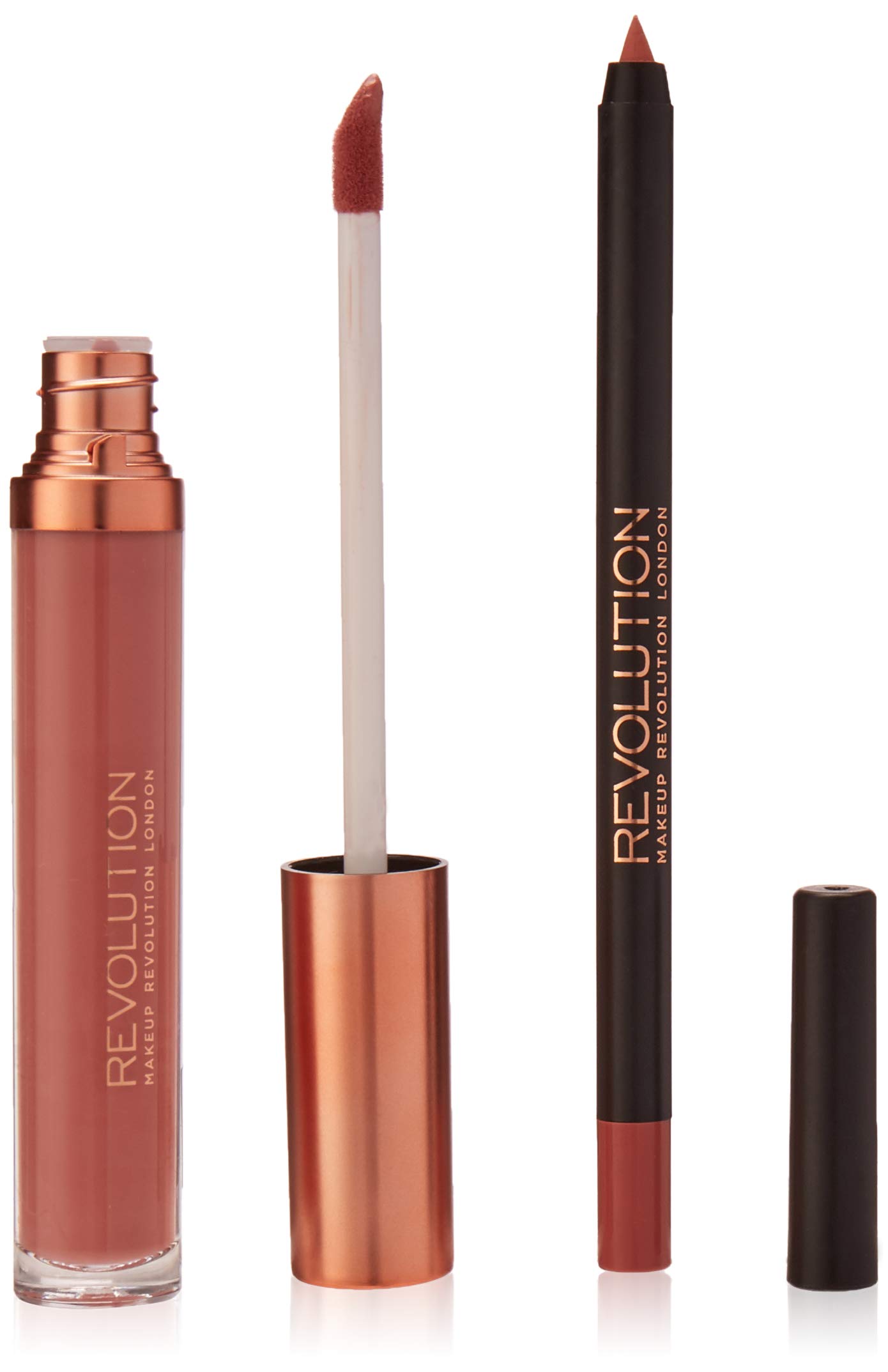 MAKEUP REVOLUTION Reign Retro Luxe Matt Lip Kit, Pack of 2