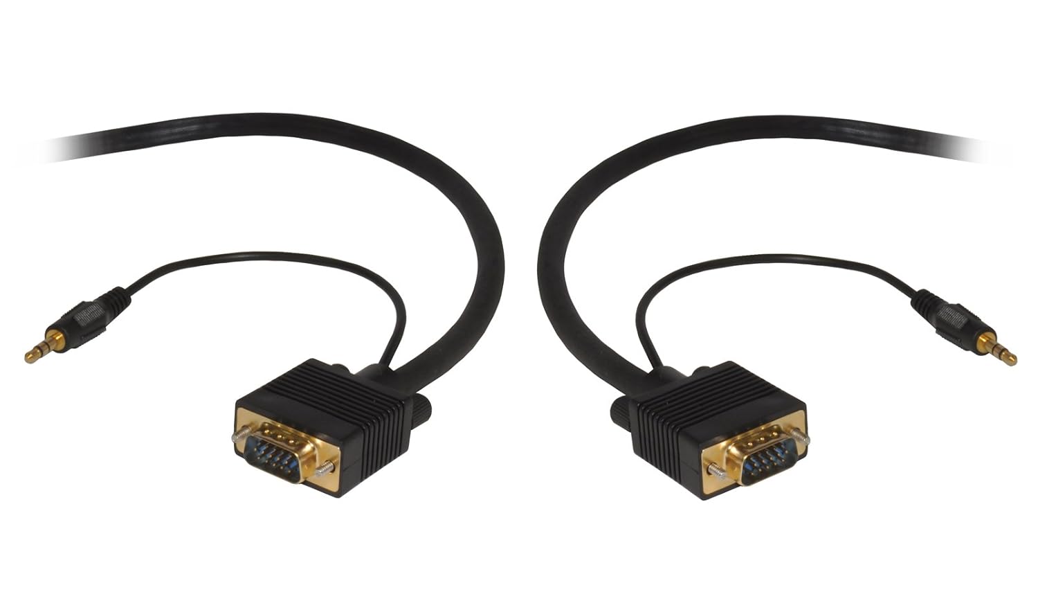 MHP® 3m Integrated VGA & Sound cable 15 pin SVGA Monitor Lead With 3