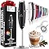 Zulay Kitchen Powerful Milk Frother Wand - Ultra Fast Handheld Drink Mixer - Electric Whisk Foam Maker for Coffee, Lattes, Ca
