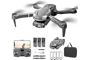FLYVISTA Cool Mini Drone with Camera for Kids Adults Beginners, 1080P FPV Camera Remote Control Drone for Kids with 3 Batteries, One-Click Take Off/Landing, Altitude Hold, Headless Mode, 360° Flips, 3-Gear Speeds , Emergency Stop, Toys Gifts for Kids