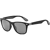 Piranha Rhett Unisex Classic Sunglasses with Matte Black Frame and Smoke Gray Lens