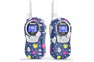 Qniglo Walkie Talkies for Kids - Rechargeable Kids Walkie Talkies with Clear Sound, Long Range - Perfect Birthday for 3-8 Year Old Boys Girls - Outdoor Adventures, Camping, Hiking