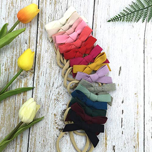 image for Baby Nylon Headbands Hairbands Hair Bow Elastics for Baby Girls Newbor