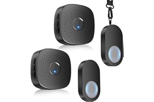 ANJCTDD Caregiver Pager Wireless Call Button for Elderly at Home 650ft/150m, Elderly Assistance Products for Patient/Disabled Monitoring at Home , Smart Call System 2 SOS Call Button/2 Receiver