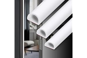 Lunghaa Self-Adhesive Silicone Weatherstripping Door Seal, D-Shaped Weather Strip for Automotive and Home Doors & Windows Soundproofing (20FT, Cover Gaps 1/4IN)