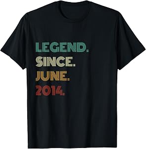 12 Years Old Legend Since June 2014 12th Birthday T-Shirt