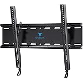 PERLESMITH Tilting TV Wall Mount for 23-60 Inch Flat Curved TVs, Low Profile Tilt TV Mount up to 115 lbs, Wall Mount Bracket