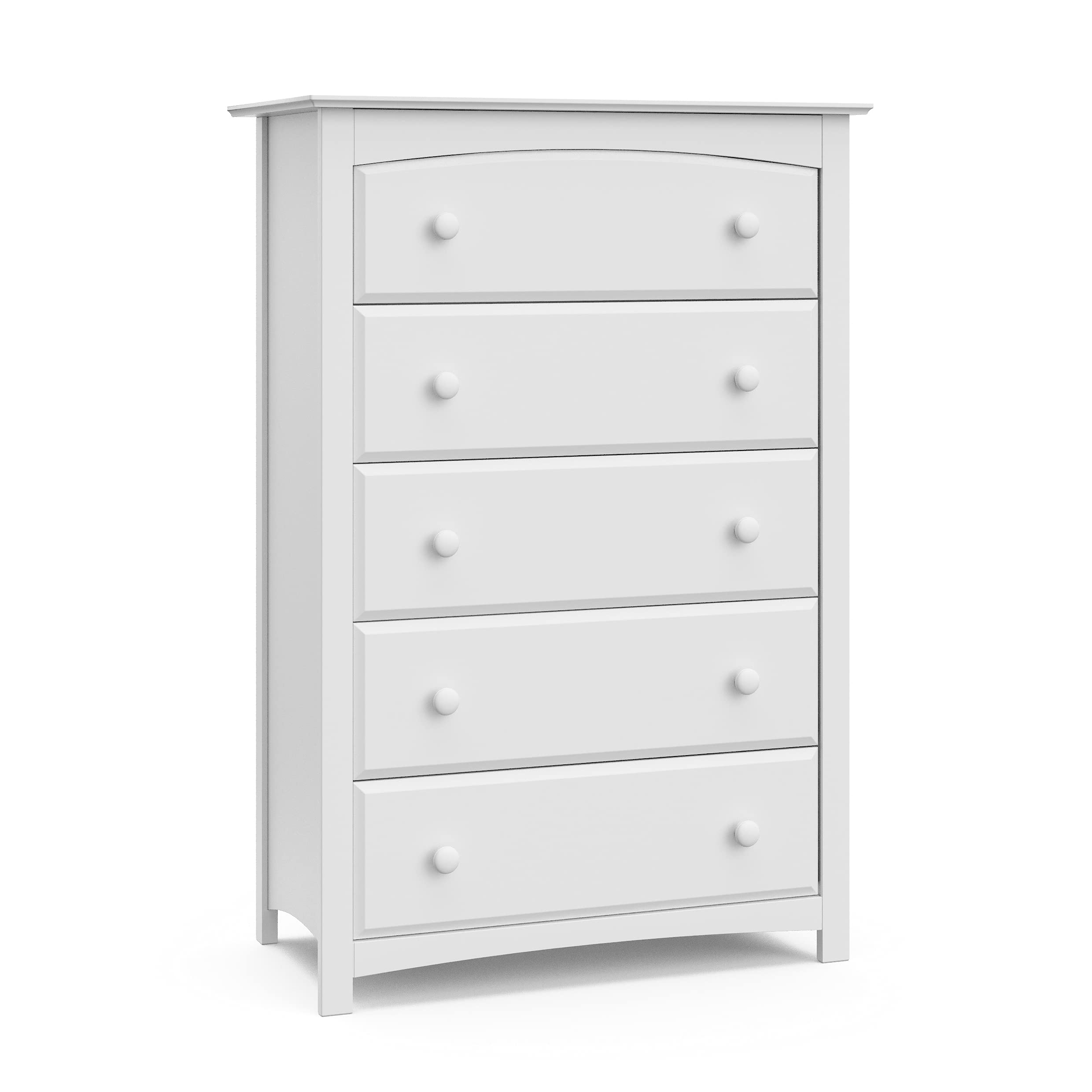Photo 1 of ***PARTIAL SET - PRICE ADJUSTED***Storkcraft Kenton 5 Drawer Dresser (White) for Kids Bedroom, Nursery Dresser Organizer, Chest of Drawers with 5 Drawers, Universal Design for Children’s Bedroom