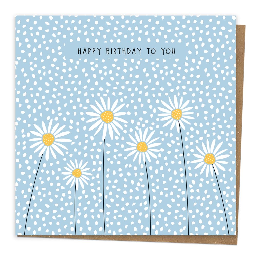 Dotty about Paper Birthday Card for her - Oopsy Daisies - Happy Birthday to You - Premium Greetings Card for Her. Envelope Included (3466)