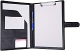 Mymazn A4 Faux Leather Clipboard Folder Conference Folder Black view 3