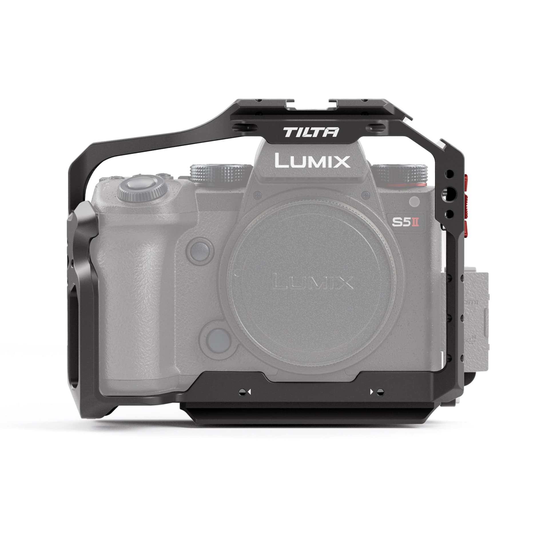 Tilta TA-T50-FCC-B-B Camera Cage for Lumix S5 II Lumix S5 IIX Camera Rig - Black (Full Cage- Black)