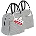 Lunch Bag 2 Pack Reusable Insulated Lunch Box Tote Bags-Lunch Container Organizer Cooler Bento Bag for Work,Travel,Picnic