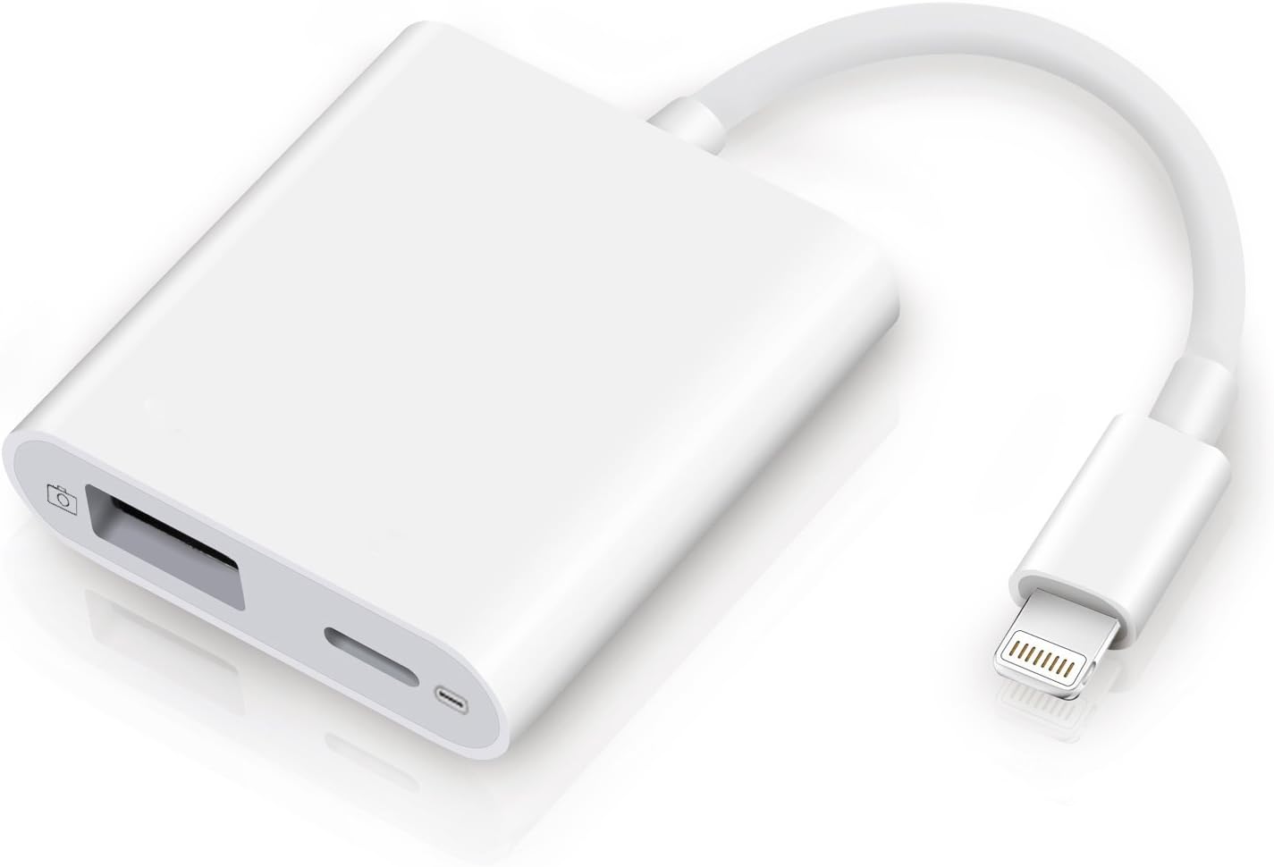 Amazon vellee Lightning to USBカメラアダプタ、Lightning to USB 3.0メスOTGアダプタ