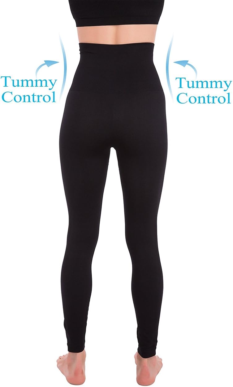 Homma Premium Thick High Waist Tummy Compression Slimming Leggings: Clothing