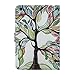 iPad Mini Case - LittleMax(TM) Synthetic Leather Auto Wake/Sleep Stand Case [Card Holder] Flip Folio Wallet Case Cover for iPad Mini 3/2/1 [Free Cleaning Cloth,Stylus Pen]--03 Life Tree