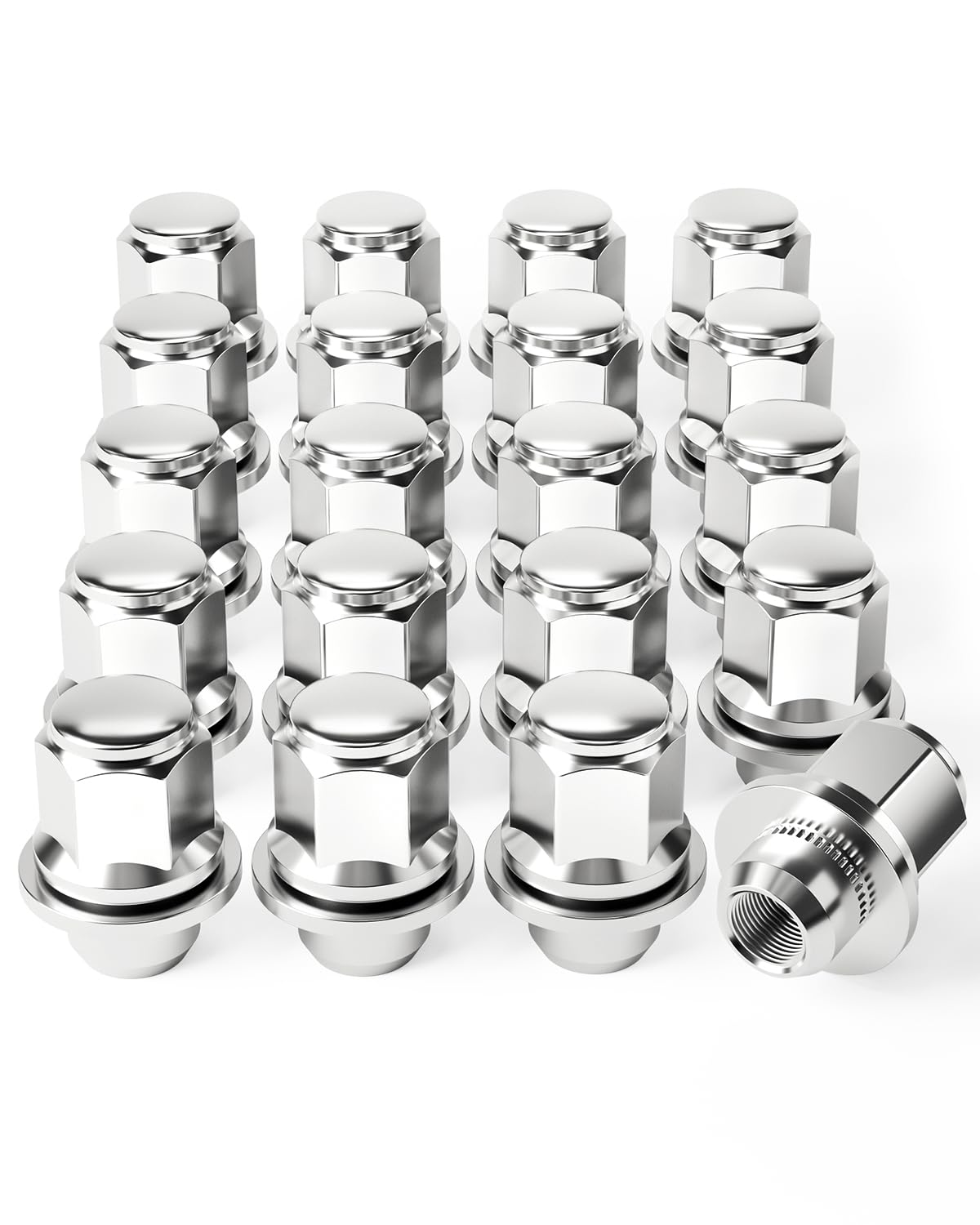Photo 1 of M12x1.5 Lug Nuts, 12x1.5mm Wheel Lug Nuts Compatible with Toyota Avalon Camry Highlander Prius Sienna, Lexus IS300 LFA CT200h HS250h GS450h, Mitsubishi Lancer Eclipse, 20PCS Lug Nut Set with Mag Seat