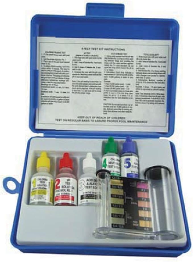 Jed Pool Tools 00486 5 Way Pool Test Kit Home & Kitchen