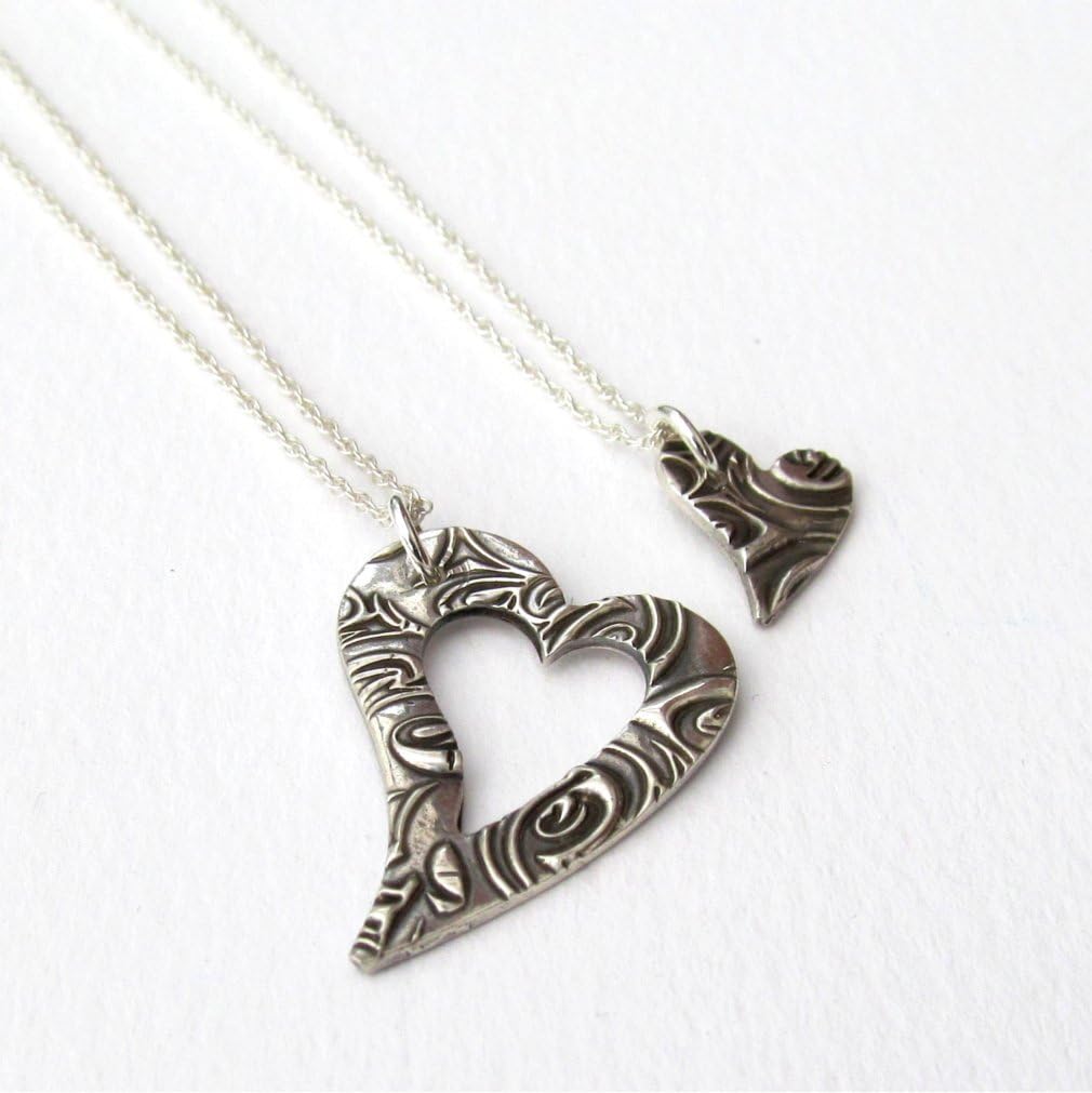 Mother Daughter Necklace Set - Piece Of My Heart Necklaces