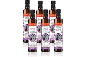 Acropolis Organics Mousto Balsamic Vinegar, 500 ml 6-Pack- Traditionally crafted- Aged 6 years- Product of Crete, Greece- Non