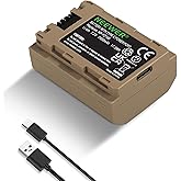 Neewer NP-FZ100 2400mAh Battery for Sony A7CII A7III ZV-E1, USB-C Charging Cable, Compatible with Sony A7CII ZV-E1 A7III A7IV