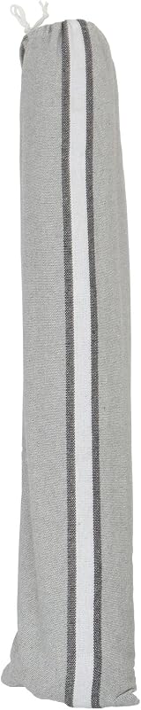 Harbour Housewares Garden Hammock Grey White Stripe 200cm Bed 80cm view 4