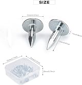 Noosverl 100pcs Felt Nails for Shed Roof 12mm Clout Nails Roofing Tacks view 7