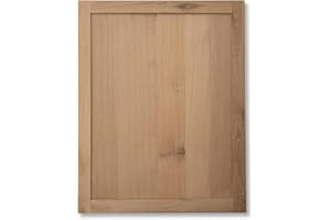 BACKWOODS CABINETRY Raw Rustic White Oak Shaker Replacement Door - 19.5W X 34H | Ready to Paint | Solid Wood | American Made | Cabinet Refacing Doors