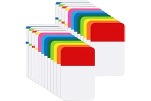 KICNIC Sticky Tabs 1 Inch, 480pcs Book Tabs, Colored Page Markers Self Adhesive, Repositionable Note Tabs for Documents, Books, Paper, Notebooks, Filing and Folders [24 Sets, 10 Colors]