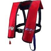 HWAYAN Automatic Inflatable Life Jacket | Inflatable PFD Jackets for Adults|Kayak Life Vest | for Outdoor Water Sports | Fishing Sailing | Jet Skiing | Supports up to 330 lbs