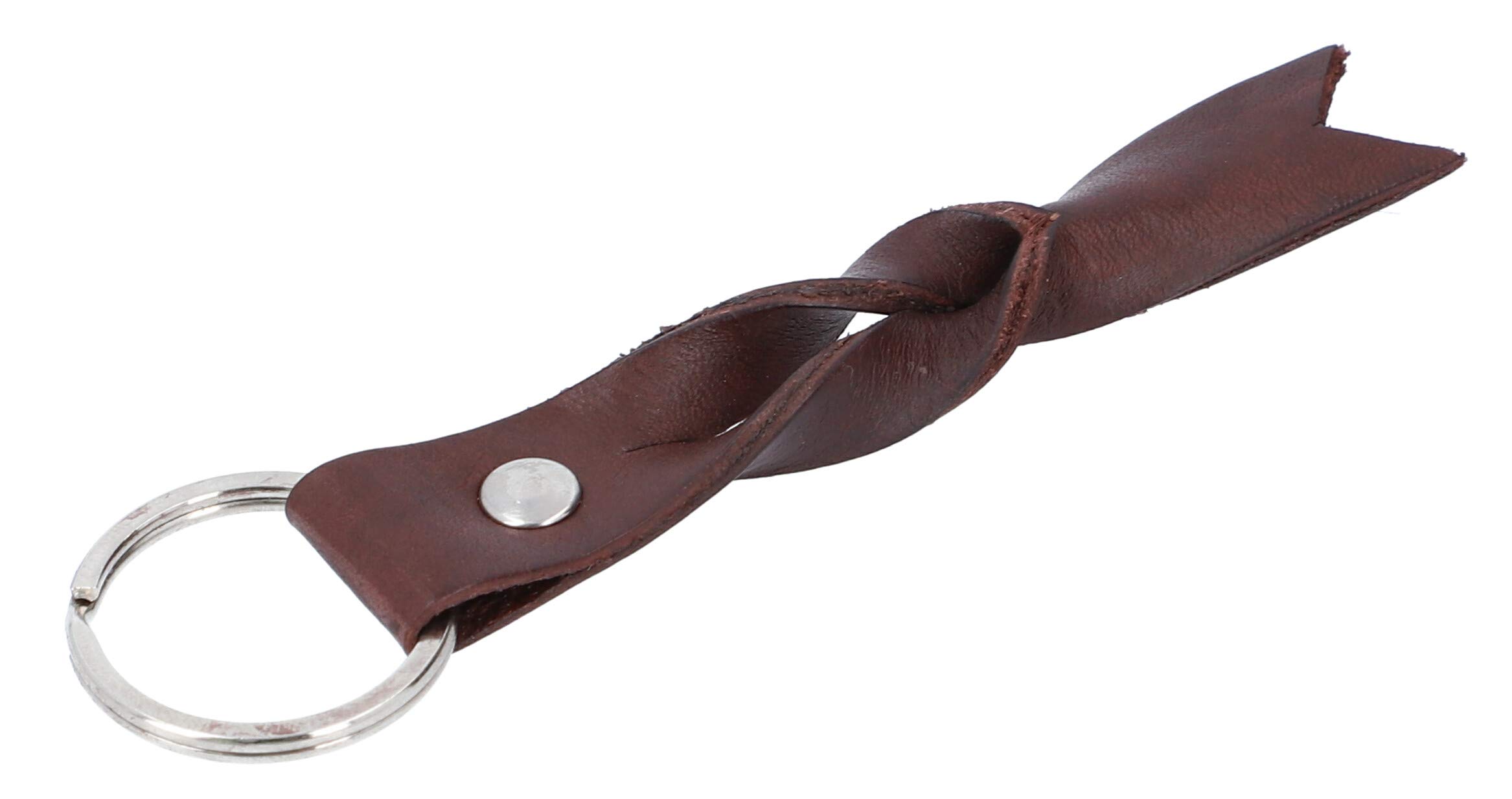 Gusti Vetle Leather Key Chain Accessory Pendant Lanyard Leather Strap Brown Leather