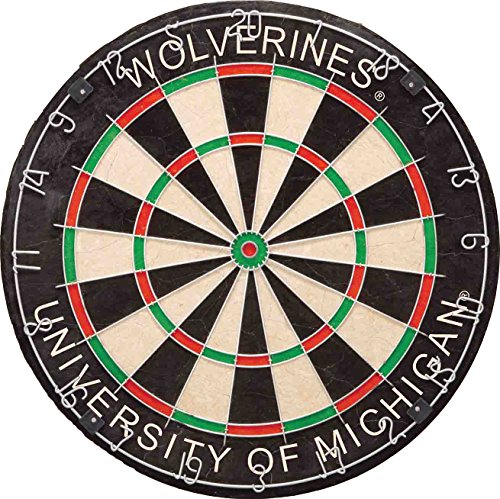 Imperial Officially Licensed NCAA Merchandise: Dart Cabinet Set with Steel Tip Bristle Dartboard, Michigan Wolverines - Thumbnail 4