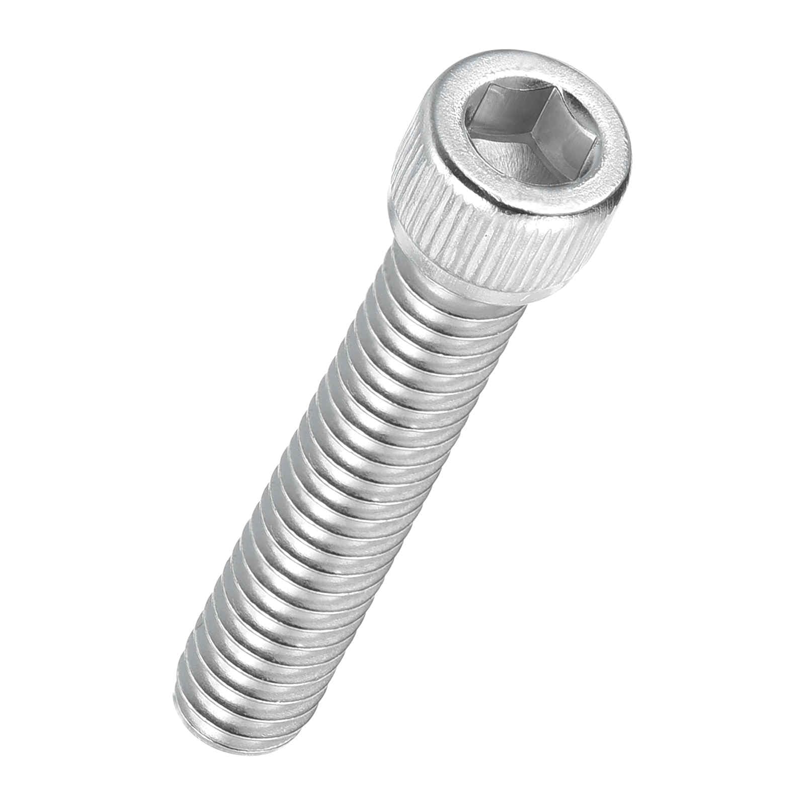 Kozelo 25pcs Socket Head Cap Screws - [1/4"-20 x 1-1/4"] UNC 304 Stainless Steel Allen Socket Drive for Electrical Motor 3D Printing Fan Engine Replacement Use, Silver