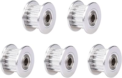 WINSINN GT2 Idler Pulley 16 Tooth 3mm Bore 6mm Width Aluminum 3D Printer Pack 5