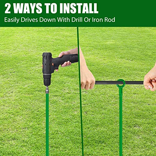 Earth Ground Anchor 18 Inch Spiral Blade Heavy Duty Earth Anchors Swing