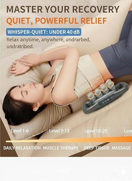 BEAUTI4U 16 HEAD DEEP TISSUE MASSAGER WITH RED LIGHT THERAPY, MULTI HEAD MASSAGE GUN, 9 SPEEDS & 9 MODES, TYPE-C RECHARGEABLE FULL BODY BACK MASSAGER, KNOT BUSTER 2.0 MUSCLE MASSAGE TOOL