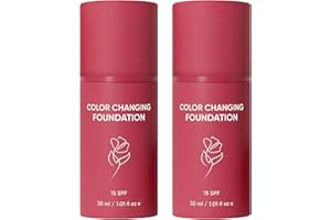 Foundation Korean, 2026 Color Changing Foundation, 12-Hour Hold and More Natural, Concealer, Moisturizing Concealer Brighten 