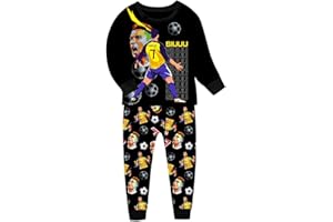 THOMBASE Kids Boys Football Soccer Pajamas Set T-shirt + Pant Pjs Set Children Outfits Sleepwears