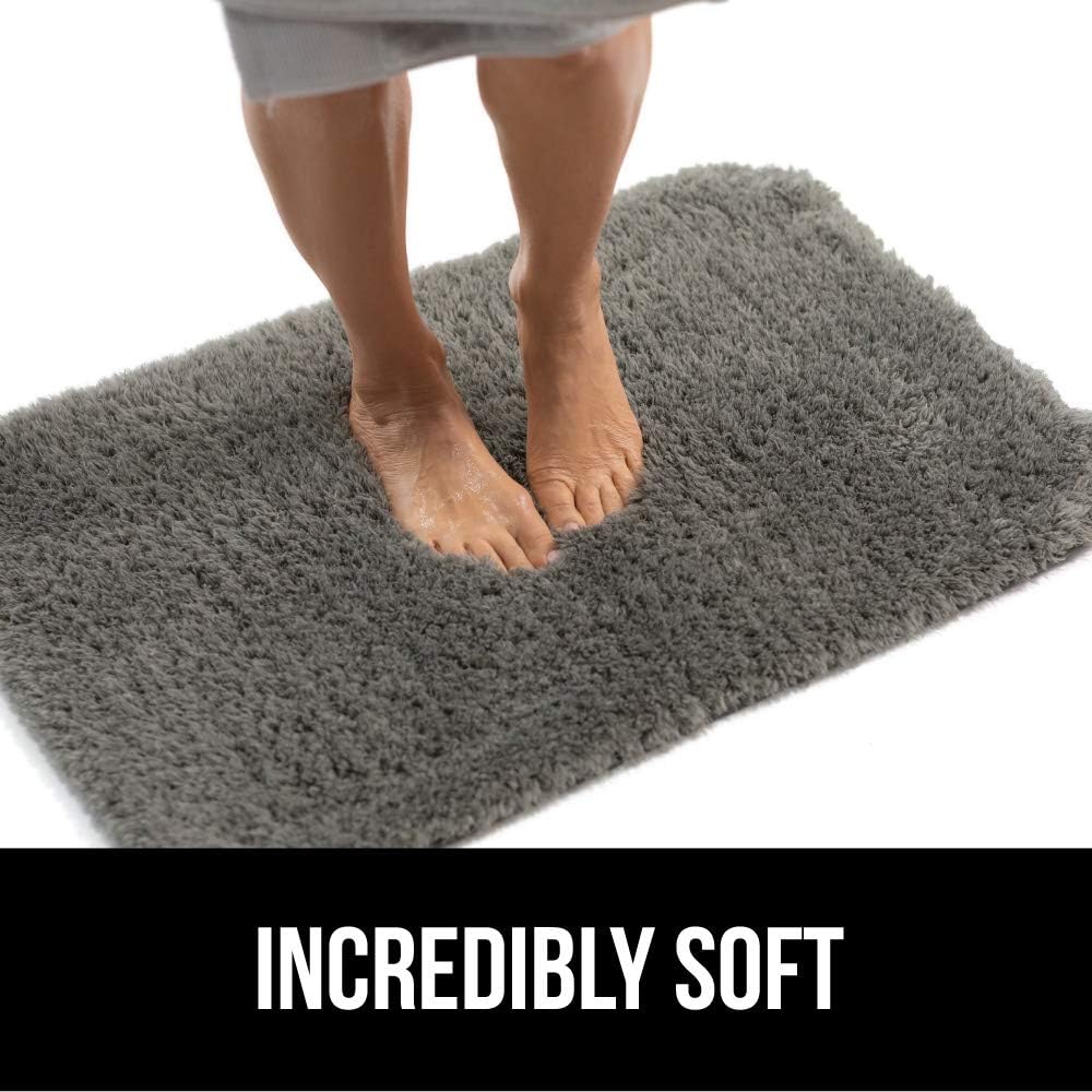 Gorilla Grip Original Premium Luxury Bath Rug, 30x20 Inch, Incredibly Soft, Thick, Absorbent Bathroom Mat Rugs, Machine Wash and Dry, Plush Carpet Mats for Bath Room, Shower, Hot Tub, Spa, Beige: Home & Kitchen