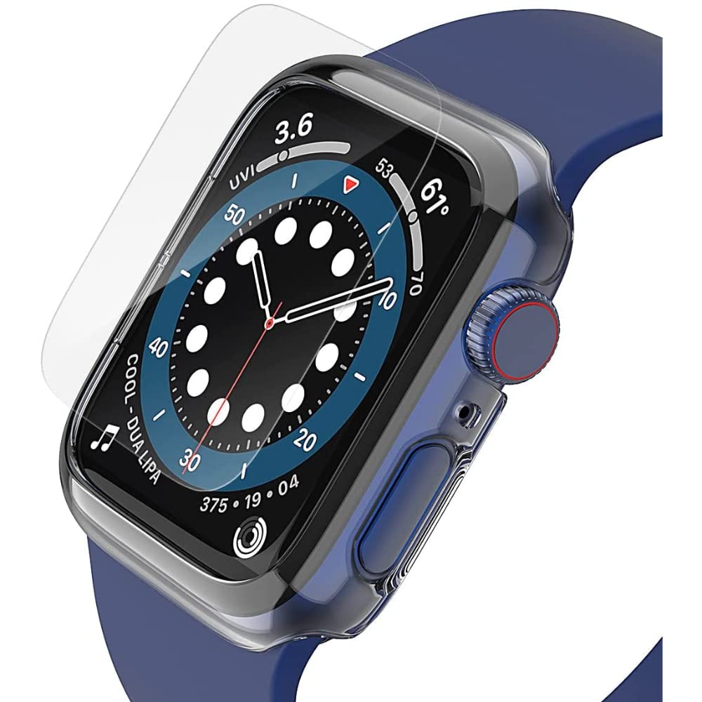 【araree】 Apple Watch 対応 44mm 用 フィルム シート ハイブリッド TPU 指紋防止 薄型 保護フィルム 2枚 セット 高透過率 極薄 液晶 画面 保護 シール [ AppleWatch 対応 44 mm SE & Series / 6 / 5 / 4 アップルウォッチ 対応 ] Pure Diamond クリア商品画像