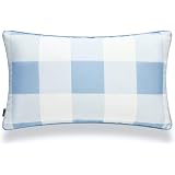 Hofdeco Nautical Pillow Cover - 18x18 Inch, Water & UV Resistant, Navy Blue With Coral Pattern