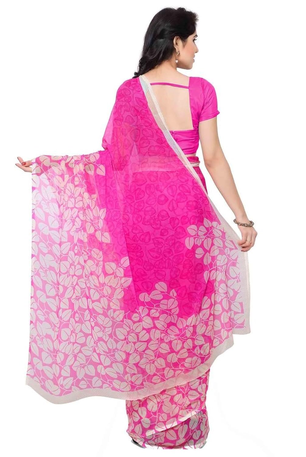 vaamsi chiffon saree with blouse piece