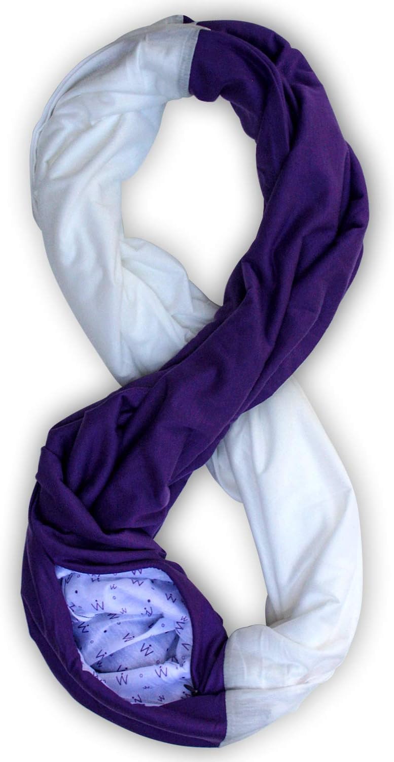 WAYPOINT GOODSInfinity Travel Scarf: Keep Essentials Safe | Anti-Theft Hidden Zipper Pocket | Perfect for Airplane