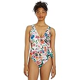 Johnny Was Women's Mirror and Evening Palace Wrap One Piece Swimsuit Multi