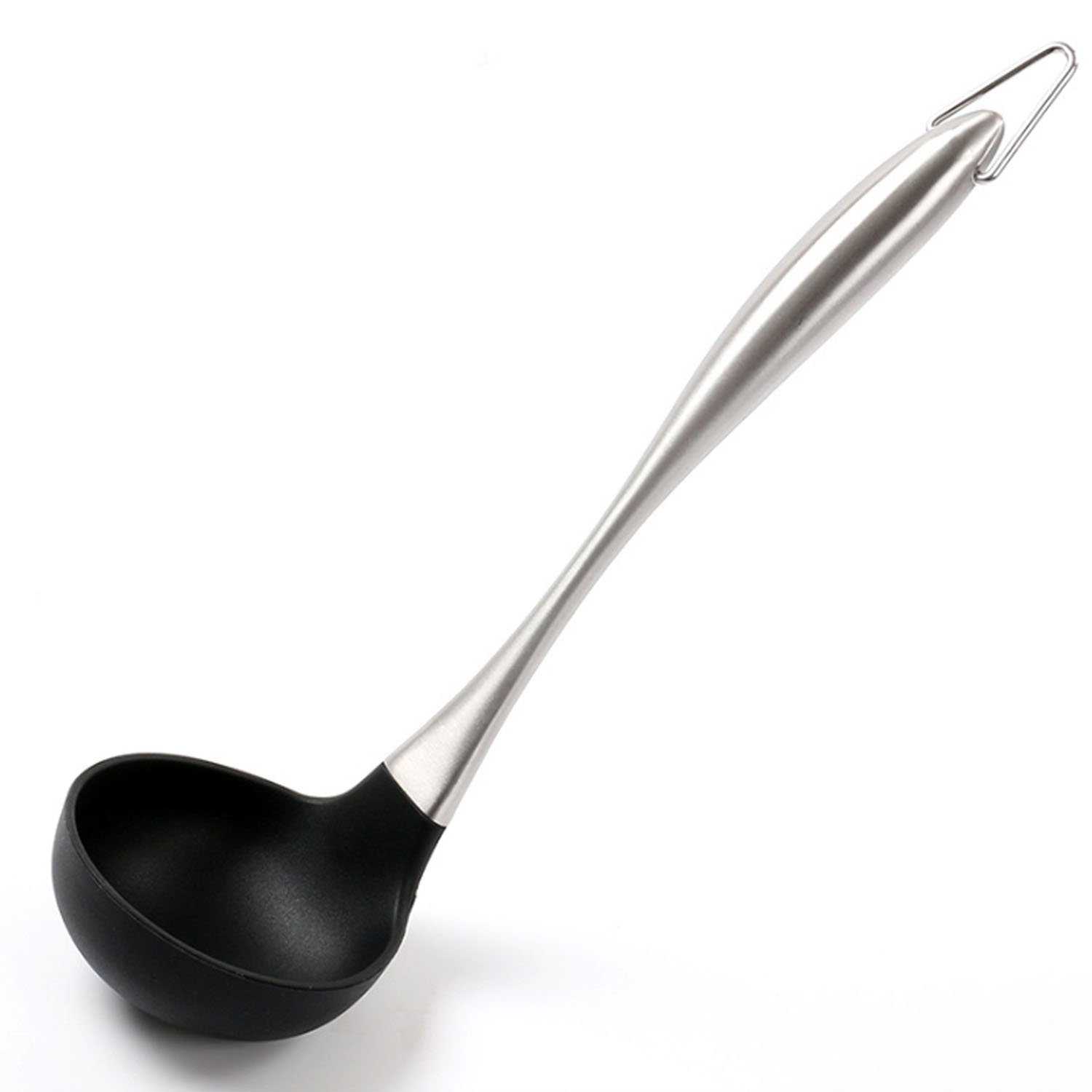 Premium Solid Silicone Ladle Heat Resistant Soup Ladle Scoop with Stay