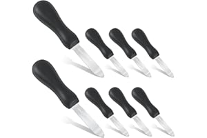 Nonley Oyster Shucking Knife - 8 Pack Professional Oyster Knife for All Kinds of Shells & Oysters, Durable Oyster Shucker Too