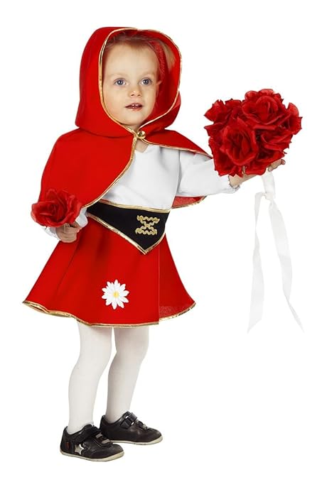 Wilbers Kinder Kostüm Rotkäppchen rotes Kleid Umhang Karneval Fasching Gr.98