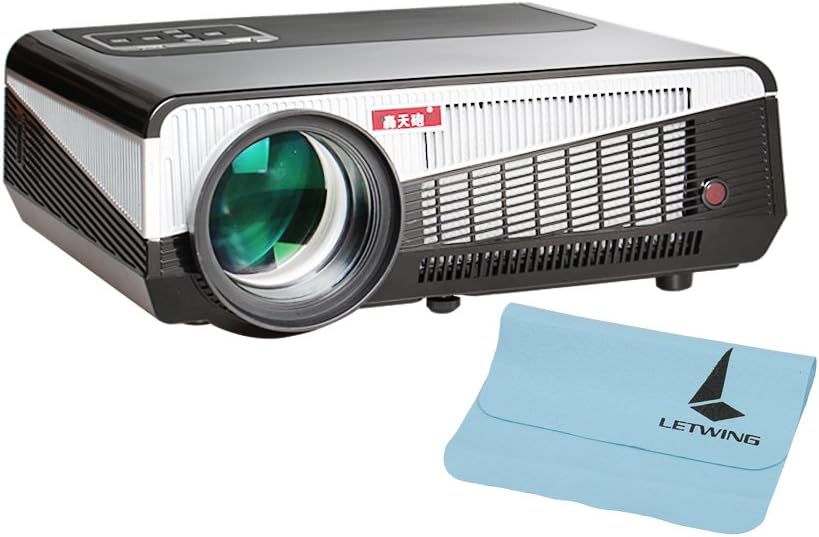 Letwing Digital Portable GP-9 LED Projector 800480 LCD 800 Lumens Home Theater Projector (LED86+(WIFI))
